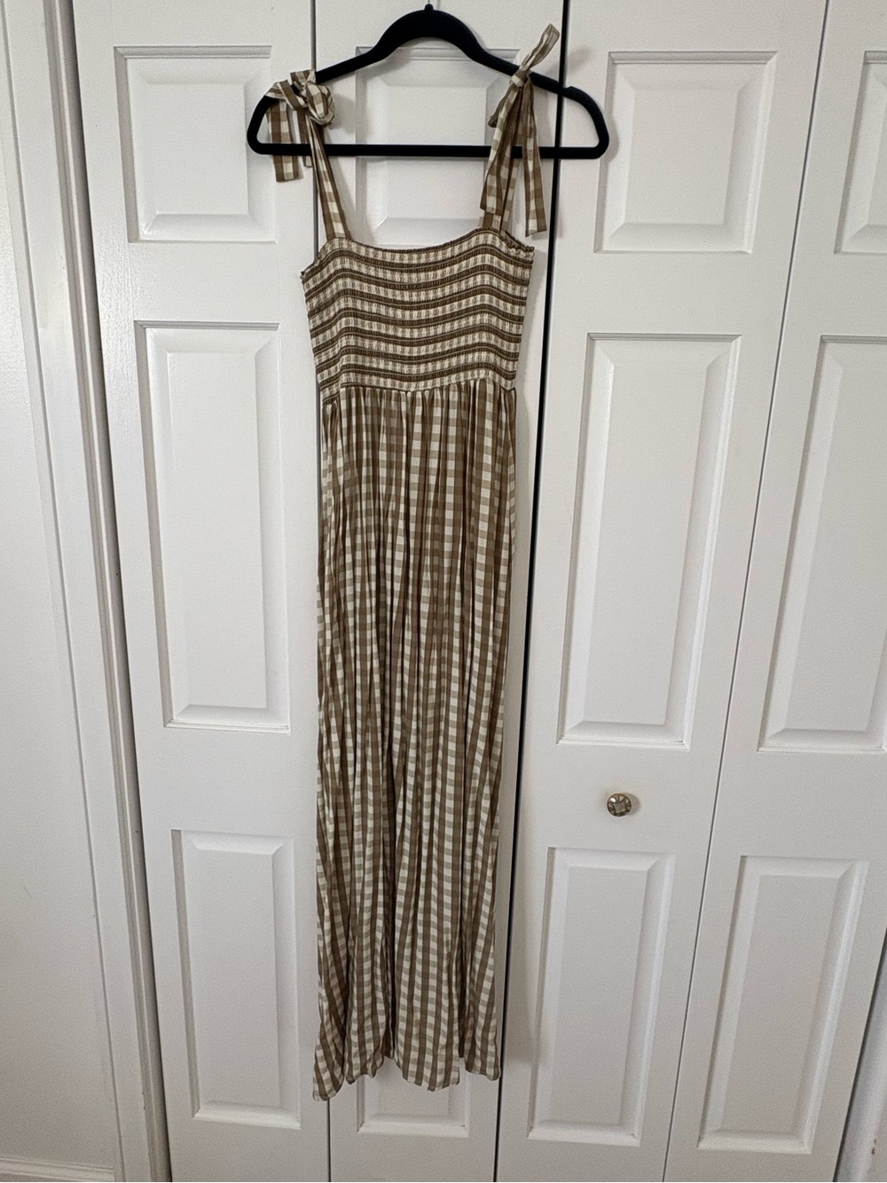 Maaji tie strap gingham dress